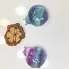 Decorative Figurines 5pcs Natural Rainbow Fluorite Beetle Pendant Quartz Crystal Necklace Healing Charms Women Jewelry Gift