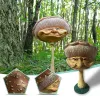 Sculptures Mini champignon amusant en résine, Sculpture de jardin de maison, artisanat décoratif en résine, accessoires de décoration de maison