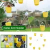 Other Bird Supplies Ferris Wheel Feeder Outdoor Decorative Food Rack Hanging Pet Dispenser Hummingbird With 8 Feeding Buckets