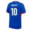 Maillot MBAPPE voetbalshirt 2024 GRIEZMANN GIROUD voetbalshirts 24 25 CAMAVINGA TCHOUAMENI SALIBA DEMBELE KOLO MUANI ZAIRE-EMERY jersey kindertenue spelerversie