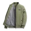 Herrjackor 1pc män fjäder hösten corduroy kappa stativ krage tunn full dragkedja stängning jacka lång ärm placket sidofickor utkläder