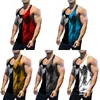 summer Wing Printing Vest Men's Tank Top Men Bodybuilding Gyms Clothing Sleevel Men T-shirt Fitn Tee Singlets Muscle Tops f69T#