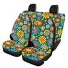 Car Seat Covers Ers Yellow Beautif Flower Pattern Protection Clean Device Front Rear Sleeve For Women Men Soft Interesting Drop Delive Otkum