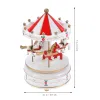 Boxes Horse Box Rotating Box Wooden Musical Box Christmas Valentines Day Birthday Gifts for Kids Carousel