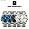 Horloges TAXAU Luxe heren originele mode quartz heren waterdicht en lichtgevend roestvrijstalen horloge heren datum weekC24325