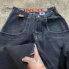 Jnco shorts y2k hiphop grafische print baggy denim gym shorts heren heren dames zomer harajuku gothic heren basketbal shorts 240323