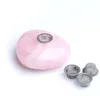 56cm HJT Whole New Tumbled Crystal Heart Tobacco pipes PinkRose Quartz Crystal Smoking Pipes 2201459