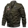 Giacca tattica da uomo Autunno Cott Bomber Jacket Cappotto da uomo Casual Air Force Flight US Army Primavera Outwear Taglia 4XL Chaqueta Hombre Z4qa #