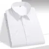 koszula męska Krótkie rękawowe Bambus Fibre koszula Łatwa opieka Formalne Elastyczne Wygodne Dr koszule plus size męskie topy Yyqwsj D2MX#