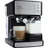 Tools Espresso ve Cappuccino Makinesi, Otomatik Süt Frother ve 15Bar Pompalı Programlanabilir Kahve Makinesi, Paslanmaz Çelik, Gümüş