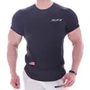 Nova secagem rápida Fitn Sports T-shirt masculina de manga curta Verão Fitn Wear Casual Wear W2Ql #