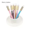 10pcs Crystal Eyelash Cleaning Brush Nose Brush Applicator Lash Shampoo Make Up Soft Brushes Beauty Washing Bottle Tools 240311