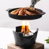 Grill coréen BBQ Pandes de pâtisserie mini poêles à charbon de bois accessoires de barbecue en aluminium 240314