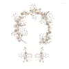 Hårklämmor Barrettes Brud Rhinestone Vine Elegant Accessories Earrings For Party Birthday Drop Leverans smycken Hairjewelry Otxr8