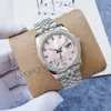 Dameshorloge Roze mechanische diamanten horloges Kerst automatische luxe horloges roségoud maat 36MM saffierglas waterdicht desig302V