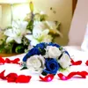 Fiori decorativi simulati bouquet palla floreale scene indoor fiore finta festa finta artificiale gambi finti per la casa