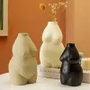 Vases Ceramics Vases Home Decor Body Shape Vase Flower Base Insert Desk Ornaments Decorative Porcelain Bust Vase Room Decoration Craft