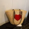 Totes Frauen Tasche Weibliche Umhängetaschen Stroh Handtaschen Luxus Damen Hand Geldbörse Mode Schulter Bolsa Sac