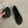 Casual Schuhe 2024 Mode Frühjahr Seide Tabi Ninja Mokassins Runde Split Toe Frauen Einzigen Slip Auf Weibliche Weiche Slipper