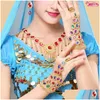 Bracelets de charme Vêtements de danse Bijoux Bollywood pour 1 pièces Ensemble d'accessoires Livraison directe Dhbnj