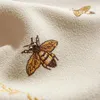 Tischdecke Luxus Stickerei Bee Ablecloth Baumwolle Leinen Esszimmer Abdeckung Home Decor Rechteckige Küche Kaffee Tee Weihnachten Handtuch