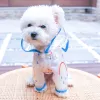 Manteaux de pluie imprimés colorés pour chien, imperméable, transparent, arc-en-ciel, pour animaux de compagnie, Teddy Bichon, petites et moyennes tailles