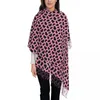 Scarves Cute Dalmatian Scarf With Tassel Pink And Black Keep Shawl Wrap Men Women Designer Large Winter Fashion Bufanda Mujer