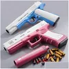 Soft Adt Kid Manual Eva Gun Foam Toys Shell Ejection Blaster Toy Firing Pistol Cs Dh08J Silencer With Dart Children Fighting B For Afcbv