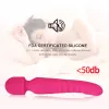 Vibromasseur point G chauffant, stimulateur chauffant et rechargeable pour le plaisir clitoridien féminin, silencieux, étanche, puissant masseur de baguette de clitoris personnel pour femme