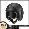 Caschi moto Casco aperto per Adt Casco Moto Protezione di sicurezza per bambini Para Motocicleta Certificado Donna Uomo Quattro stagioni Dro Otb59