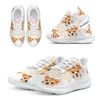 Casual Shoes InstantArts Säljer Running Cartoon Chihuahua Designer Brand Sneakers Dog Print presenter för älskare Zapatos