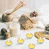 Candle Holders 20 Pcs Empty Cup Container For Candles Glass Christmas Decor White Decorative Containers Accessories