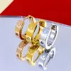 2024 Stud Fashion Love Designer Earring Gold Designer Studs Ear Clip Luxury SMYCKE Size 9mm 12mm Ladies Earring Sterling Silver Ear Ring for Women Earrings Studs