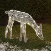 Decorations Christmas Reindeer Outdoor Garden Lighted Decoration With LED Light Glowing Glitter Elk Deer Statue Home Decor 2023