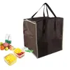 Contenitori monouso da asporto in tessuto non tessuto Tote Bag Cooler Borse per la consegna di cibo Generi alimentari 40 X 43 cm Drop Casa Giardino Cucina Sala da pranzo Ot57X