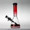 Glass Bong Thick Pyrex Beaker Bong Water Bongs Recycler Heady Dab Rigs Shisha Hookahs for Smoking 10 inches wholesale