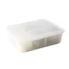 Bouteilles de stockage 7pcs boîte à lunch individuelle portable étanche garder frais réutilisable grande capacité préparation de repas claire facile à nettoyer avec couvercle