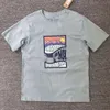 Patagoni T-shirt Projektant Oryginalny wysokiej jakości koszulka damska ocean ryba litera czysta swoboda koszulka z krótkim rękawem dla mężczyzn i kobiet