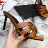 Designers Slippers Sandals Sandals Chaussures pour femmes EUR43 Patent Leather Stiletto Talons Classics Sandale à talons à talons hauts Sandale