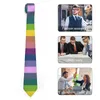 Laços masculinos gravata 80s listras pescoço colorido listra linha padrão clássico elegante colar casamento acessórios de gravata de alta qualidade
