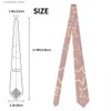 Neck Ties Neck Ties Mens Tie ic Skinny Starry Rose Gold Neckties Narrow Collar Slim Casual Tie Accessories Gift Y240325