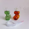 Logotipo personalizável Mini vidro para fumar cachimbo de água de vidro modelagem animal copo de resfriamento de congelamento borbulhador