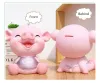 Lådor Creative Pink Piggy Bank Children's Room Decoration Cartoon Antifall Piggy Bank Home Decor Accessories Moderna semestergåvor