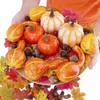 Fleurs décoratives 2 pcs Halloween Pumpkins artificiels faux simulation de légumes décoration de citrouille