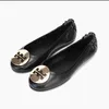 designer shoes women Ballet Flats Black Pink Gold Leather Slip Spring and Autumn Leather Travel Luxury Round Toe Ladies Dress Shoes