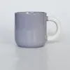 Tassen 380 ml Koreanische Einfache Stil Keramik Tasse Bunte Spray Glasierte Milch Frühstück Tasse Weibliche Büro Spleißfarben Paar