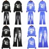 Hellstar Bluza Bluza męskie i damskie bluza z kapturem HellStars TrackSuits American Casual Loadspeaker Blushirts Pants Zestaw rozmiar S-XLSF2QSF2Q