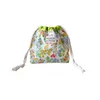 Sacos cosméticos estilo coreano floral cordão saco multifuncional grande capacidade pastoral maquiagem ferramentas de beleza bolsa