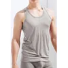 Uomo Tops Ice Silk Vest Abbigliamento esterno Maglia ad asciugatura rapida Foro traspirante Sleevel T-shirt 2023 Summer Cool Vest Beach Travel Tanks u4iP #