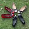 Casual Shoes 2024 Spring and Summer Bow Ballerina Shallow Mouth Flat Women's Large Size 35-41